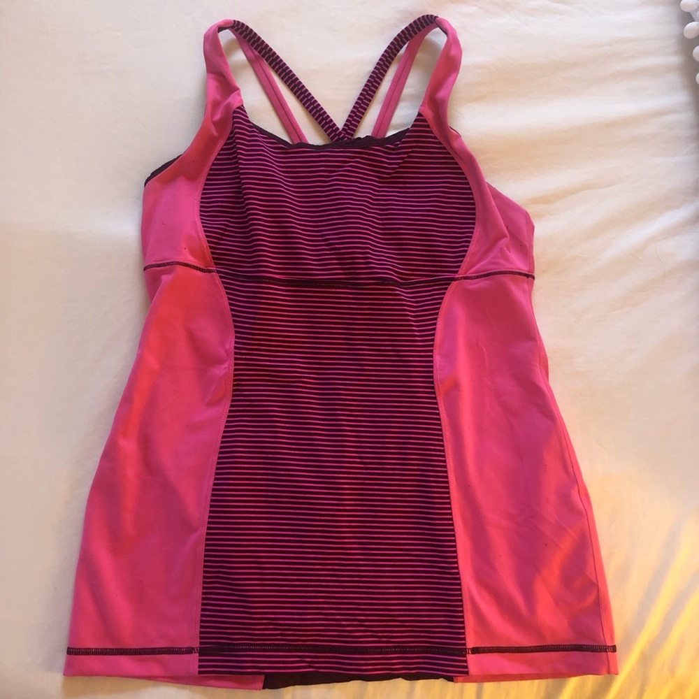 Lululemon Cross Back Top with Illusion Front